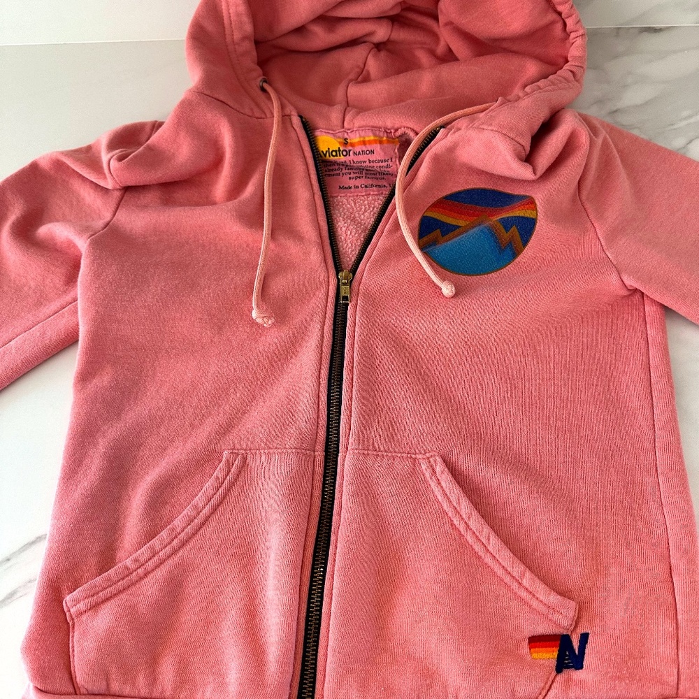 Aviator Nation Size Small Zip Up Hoodie